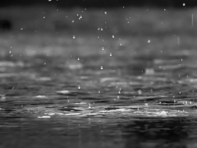 雨の日の水面画像